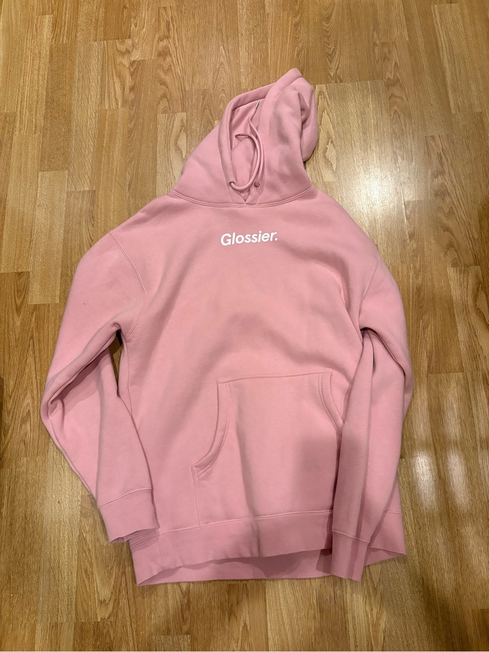 Glossier Pink Logo Hoodie